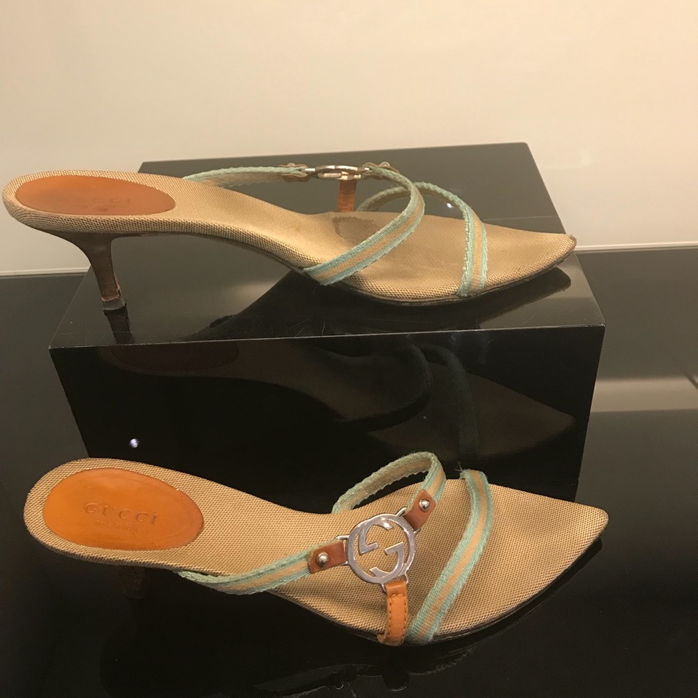 Gucci Kitten Heel Sandals